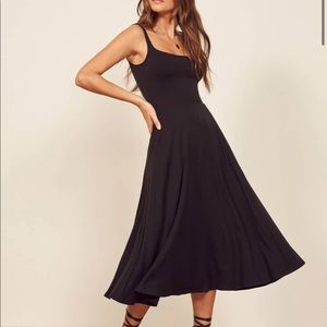 Reformation Black Mary Dress